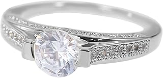 Bague de fiançailles moderne pour femme avec un design rond éblouissant, accessoires pour femmes, cristal. DIAYTAR COTE D'IVOIRE met l'accent sur la satisfaction du client, offrant un service de livraison rapide et fiable ainsi qu'un support client efficace. Les clients peuvent contacter le service client par téléphone, courrier électronique ou chat en ligne pour obtenir de l'aide et des conseils. DIAYTAR COTE D'IVOIRE s'efforce de fournir une expérience d'achat en ligne sans faille à ses clients.