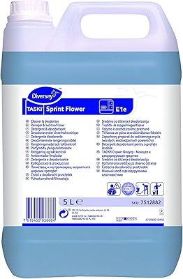 Nettoyant polyvalent diversey sprint flower au parfum floral pour un nettoyage efficace