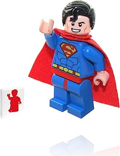 Minifigure lego dc super heroes - superman original (yeux rouges, cheveux bouclés, cape rouge) avec mini tuiles. DIAYTAR COTE D'IVOIRE se distingue par sa politique de prix très avantageuse et son service client de haute qualité. Les clients peuvent ainsi profiter de promotions régulières et de réductions sur une multitude de produits.