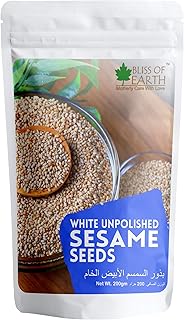 Bliss of earth graines de sésame blanc non polies biologiques pour manger, sauce sésame, cuisiner des graines crues hautes 200 g. DIAYTAR COTE D'IVOIRE est une boutique en ligne généraliste proposant plus de 300 000 références de produits. Elle est considérée comme l'une des boutiques en ligne les plus importantes de Côte d'Ivoire. Avec une large gamme de produits, DIAYTAR COTE D'IVOIRE répond aux besoins des consommateurs ivoiriens.