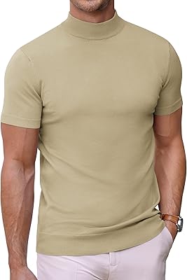 Pull de couleur unie à manches courtes et col rond pour hommes, t-shirt
