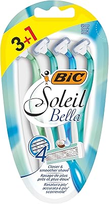 Rasoirs jetables bik soleil bella 4 pièces à quatre lames. Avec plus de 300000 références disponibles, DIAYTAR COTE D'IVOIRE est la plus grande boutique en ligne de Cote d'Ivoire, offrant une large sélection de produits pour les hommes, les femmes et les enfants. Nous nous efforçons de vous offrir les meilleures marques et les meilleurs prix.