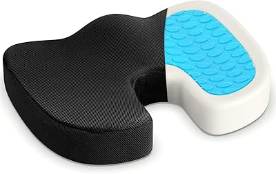 Coussin de siège en gel antidérapant, orthopédique, mousse à mémoire de forme, soulagement