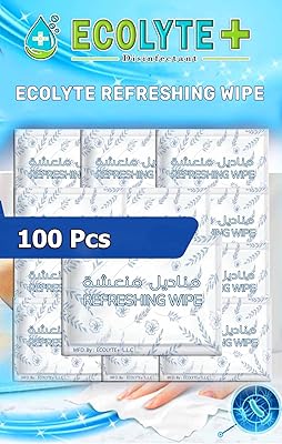 Lingettes humides rafraîchissantes quotidiennes ecolate, tue les germes, élimine l'huile et la saleté