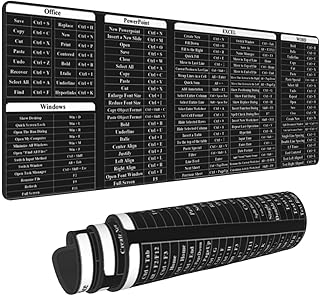 Tapis de souris power point pour ordinateur de bureau excel word 11,8 x
