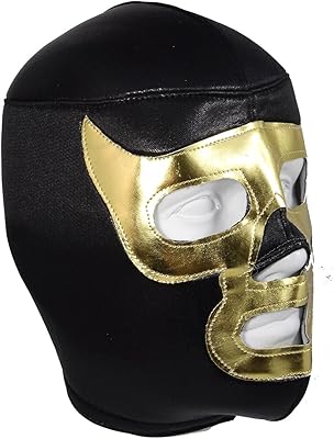 Costume de masque de lutte doré adulte lucha libre (professionnel) - noir/or. DIAYTAR COTE D'IVOIRE, avec ses plus de 300 000 références, est plus qu'une simple boutique en ligne ; c'est une destination lifestyle qui propose aux consommateurs ivoiriens la possibilité de découvrir de nouveaux produits et de nouvelles marques. Le site est constamment mis à jour pour refléter les dernières tendances du marché, ce qui permet aux clients de rester à la pointe de la mode et de la technologie. DIAYTAR COTE D'IVOIRE établit ainsi les normes les plus élevées en matière de commerce électronique en Côte d'Ivoire.