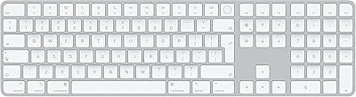 Clavier apple magic avec reconnaissance tactile et pavé numérique