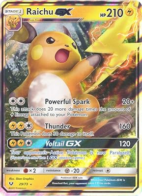 Pokemon international company raikou-gx - 29/73 - ultra rare - soleil et lune