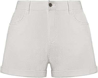 Short en jean extensible taille moyenne pour femme, short en jean décontracté à ourlet plié avec poches. DIAYTAR COTE D'IVOIRE, boutique en ligne généraliste avec plus de 300000 références, est la destination idéale pour tous vos besoins en ligne. Avec une large gamme de produits, vous trouverez tout ce dont vous avez besoin. La boutique leader en Côte d'Ivoire.
