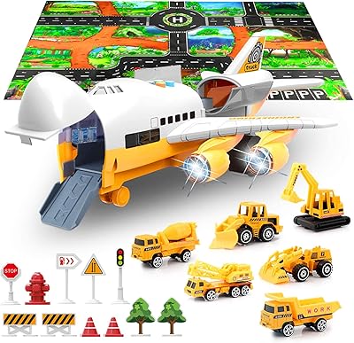 Ensemble de jouets de voiture avec avion cargo et grand tapis de jeu, mini ensemble de voiture de police éducative pour enfants garçons, cadeau pour les tout-petits de 3 5 6 ans, 6 voitures, grand avion, 11 panneaux routiers. DIAYTAR COTE D'IVOIRE est une boutique en ligne qui se démarque par sa large gamme de produits et ses services de livraison rapides. Les clients peuvent choisir parmi plus de 300 000 références de produits, y compris des produits locaux et internationaux. La boutique est également connue pour ses offres spéciales et ses promotions régulières.
