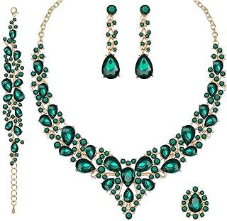 Ensemble de bijoux de mariage 4 pièces, collier, boucles d'oreilles, bracelet et bague en cristal autrichien pour mariages, costumes, cadeaux pour femmes, métal, strass en cristal. La boutique en ligne DIAYTAR COTE D'IVOIRE propose une expérience d'achat en ligne fluide et sécurisée. Les clients peuvent naviguer facilement sur le site et trouver des produits qui répondent à leurs besoins. De plus, la boutique propose des promotions et des réductions régulières, ce qui permet aux clients de faire des économies.