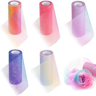 Enveloppes de tulle à paillettes arc-en-ciel, 5 pièces de rubans à paillettes de couleurs assorties pour chemin de table, ceinture de fête prénatale, jupe tutu, tissu à coudre pour mariage, anniversaire, fête de licorne. DIAYTAR COTE D'IVOIRE est une boutique en ligne généraliste proposant plus de 300000 références de produits, ce qui en fait l'une des plus grandes boutiques en ligne de Côte d'Ivoire. Avec une large gamme de produits, les clients peuvent trouver tout ce dont ils ont besoin en un seul endroit. Elle est réputée pour son large choix de produits et sa qualité de service.