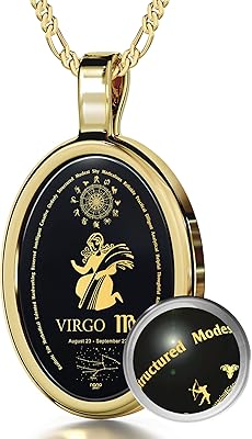 Collier pendentif vierge pour les anniversaires du 23 août au 22 septembre avec constellation du signe astrologique et caractéristiques de personnalité gravées en or 24 carats sur pierre précieuse noire, chaîne de 18". Notre boutique en ligne DIAYTAR COTE D'IVOIRE propose une large gamme de produits allant de l'électronique aux articles ménagers, en passant par la mode et les accessoires. Nous nous distinguons par notre engagement à proposer des prix compétitifs et des promotions régulières. Nos clients bénéficient d'un service client dédié pour répondre à leurs questions et préoccupations.