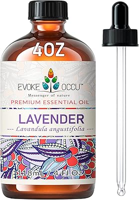 Huile essentielle de lavande evoki occu 4 fl oz, huile de lavande pure