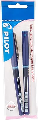 Stylo à bille pilot hi-tech, lot de 2, taille 0,7 mm, bleu