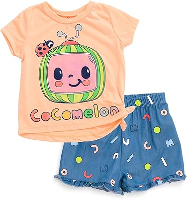 Ensemble t-shirt et short jj du nourrisson au tout-petit