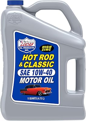 Lucas oil 10683 huile moteur hot rod et voiture classique sae 10w-40 - 5 pintes. DIAYTAR COTE D'IVOIRE offre une expérience d'achat en ligne unique et pratique, avec des options de paiement faciles et des livraisons rapides. La boutique propose des produits de haute qualité à des prix compétitifs. C'est le choix idéal pour les acheteurs ivoiriens.