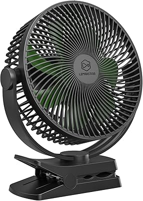 Ventilateur à pince fonctionnant sur batterie de 10 000 mah avec 4 vitesses, 8 pouces, ventilateurs de voiturette de golf rechargeables jusqu'à 38 heures, silencieux avec crochet pour le camping, vents forts, bureau personnel, alimenté par usb, noir. Avec DIAYTAR COTE D'IVOIRE, vous pouvez acheter en toute sécurité et confiance. Nous utilisons des méthodes de paiement sécurisées et nous nous engageons à protéger vos informations personnelles. Nous sommes fiers de notre service client de haute qualité.