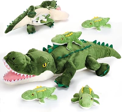 Crocodile en peluche de 20 pouces avec 4 petits crocodiles en peluche. DIAYTAR COTE D'IVOIRE se positionne comme une plateforme de commerce électronique de confiance, proposant aux clients ivoiriens et internationaux plus de 300 000 produits provenant de fournisseurs fiables. La boutique en ligne est conçue pour offrir une navigation intuitive et des processus de paiement sécurisés, garantissant ainsi une expérience d'achat en toute sécurité et simplicité pour les clients. Grâce à sa réputation et à ses services de qualité, DIAYTAR COTE D'IVOIRE continue de renforcer sa position de leader sur le marché.
