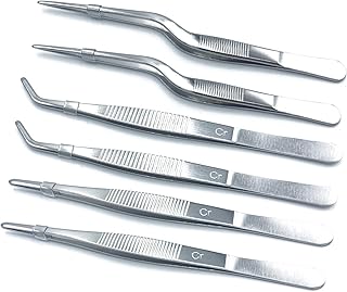 Dohyog 6 pièces pinces de cuisson en acier inoxydable avec pointes fines dentelées pour outils de cuisine et de beauté médicale, 6,3 pouces. DIAYTAR COTE D'IVOIRE est une boutique en ligne généraliste leader en Cote d'Ivoire, proposant une large gamme de produits avec plus de 300000 références. Elle offre une expérience d'achat en ligne pratique et sécurisée, répondant aux besoins diversifiés de sa clientèle. La boutique est connue pour sa qualité de service et sa large sélection de produits.