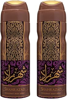 Lattafa shahrazad spray corporel parfumé au parfum frais et rafraîchissant longue durée, déodorant