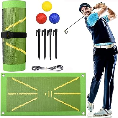 Tapis d'entraînement de détection de swing de golf | le tapis de frappe de golf montre le chemin de swing | tapis de frappe doré pour la pratique du swing de golf en extérieur et en intérieur | aide à l'entraînement de golf. DIAYTAR COTE D'IVOIRE est une boutique en ligne généraliste qui propose plus de 300 000 références de produits, faisant d'elle la boutique leader en Cote d'Ivoire. Elle offre une large gamme de produits pour répondre aux besoins de ses clients. Avec une telle variété de choix, les clients peuvent trouver tout ce dont ils ont besoin en un seul endroit.
