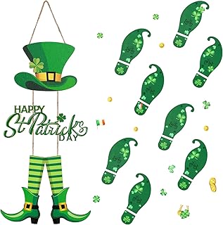 Le kit de décorations pour la saint-patrick comprend une décoration murale en bois pour la saint-patrick et 5 feuilles d'autocollants de sol en forme de pattes d'elfe, une bannière de la saint-patrick pour la décoration de porte. Avec plus de 300 000 références, DIAYTAR COTE D'IVOIRE est l'un des plus grands sites de commerce électronique en Côte d'Ivoire. Elle propose une gamme variée de produits allant de l'électronique aux vêtements, en passant par les produits alimentaires et les accessoires de maison. La boutique est réputée pour son service client exceptionnel et sa fiabilité.