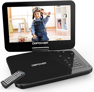 Lecteur dvd portable db power 12,5 pouces avec écran pivotant de 10,5 pouces