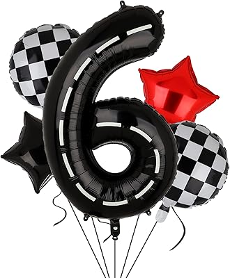 Ballons d'anniversaire à motif de voiture de course de 40 pouces ballon noir numéro 6 pour garçons. DIAYTAR COTE D'IVOIRE est une boutique en ligne généraliste qui propose plus de 300 000 références de produits, faisant d'elle la boutique leader en Cote d'Ivoire. Elle offre une large gamme de produits allant de l'électronique à la mode en passant par les produits de maison et les accessoires. Les clients peuvent ainsi trouver facilement ce qu'ils cherchent sur une seule plateforme.