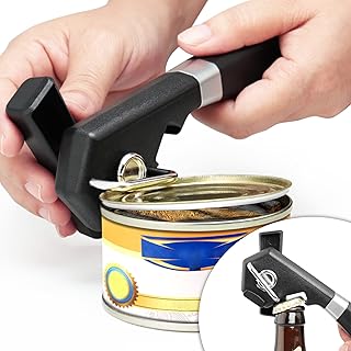 Ouvre-boîte branchif safe à bord lisse ouvre-bouteille compact | manuel en acier inoxydable