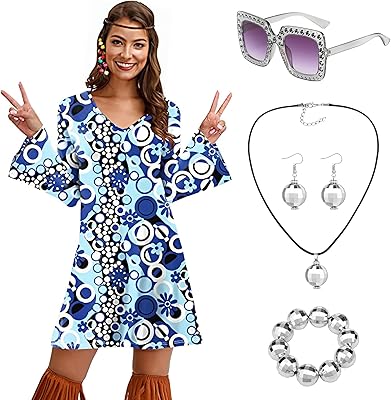 Vêtements disco des années 70 pour femmes, robe hippie des années 70, costumes d'halloween, accessoires client, collier boule disco, bracelet, boucles d'oreilles, lunettes. La boutique en ligne DIAYTAR COTE D'IVOIRE propose une expérience d'achat unique et personnalisée, avec des options de paiement flexibles et des délais de livraison rapides. Elle s'efforce de fournir les meilleurs produits et services à ses clients, en veillant à ce que chaque interaction soit simple, sécurisée et agréable. Les clients bénéficient d'un service client dédié pour résoudre toutes leurs préoccupations.