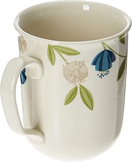 Tasse ronde en poterie klaytan avec motif floral d'elegant multicolore 320