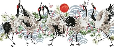 Ensemble de peintures moyennes diamond dotz, dd8, toile, brolga dance, 77 x 32