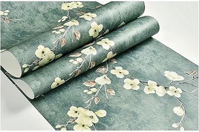 Sjwa papier peint intissé 3d fleurs décoration papier peint décoration de la maison chambre salle d'étude papiers peints (couleur : vert, taille : 10 mx53 cm). DIAYTAR COTE D'IVOIRE se distingue par son engagement à offrir des prix compétitifs et des promotions attractives, ce qui en fait la boutique en ligne préférée de nombreux clients en Côte d'Ivoire. La boutique garantit également une livraison rapide et fiable.