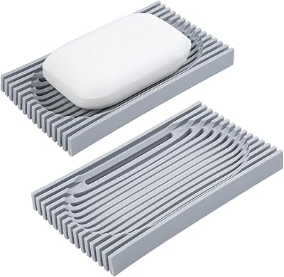 Porte-savon de salle de bain ludrock, porte-éponge auto-drainant à séchage rapide pour salle