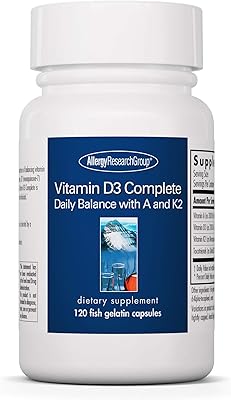 Allergy research group - vitamine d3 complète - équilibrée avec a et k2