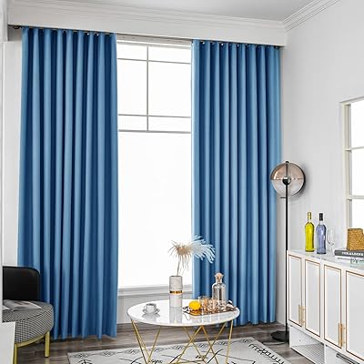 Tts rideaux 100 % occultants pour chambre à coucher, rideaux isolés, rideaux de fenêtre entièrement ombragés avec intimité - rideau de porte coulissante à fond thermique en 2 pièces (135 cm de large x 220 cm de longueur, 2 pièces, bleu avec crochets). DIAYTAR COTE D'IVOIRE est une boutique en ligne généraliste qui propose une expérience d'achat en ligne unique et sécurisée. Notre sélection de produits s'étend de l'électronique à la mode, en passant par les produits pour la maison et les accessoires, le tout à des prix compétitifs. Chez DIAYTAR COTE D'IVOIRE, nous sommes déterminés à offrir à nos clients la meilleure expérience d'achat en ligne possible.