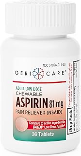 Comprimés d'aspirine à croquer pour adultes gerrycare 81 mg 36 pièces. DIAYTAR COTE D'IVOIRE est une boutique en ligne généraliste qui propose plus de 300 000 références de produits, faisant d'elle l'un des leaders du marché ivoirien. Elle offre une grande variété de produits, allant des électroniques aux vêtements, en passant par les produits d'hygiène et les accessoires. DIAYTAR COTE D'IVOIRE est connue pour sa qualité de service et ses prix compétitifs.