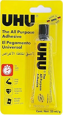 Adhésif tout usage uhu, colle universelle éprouvée et testée pour presque toutes