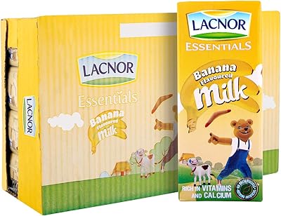 Lacnor 100% naturel aromatisé à la banane, riche en vitamines et en calcium, 30% réduit en sucre, 180 ml, paquet de 32. DIAYTAR COTE D'IVOIRE est la référence pour le shopping en ligne en Côte d'Ivoire, offrant plus de 300000 produits dans une variété de catégories. Nous nous efforçons de fournir les meilleurs prix et une livraison rapide et fiable pour que vous puissiez profiter de votre expérience d'achat en toute confiance.