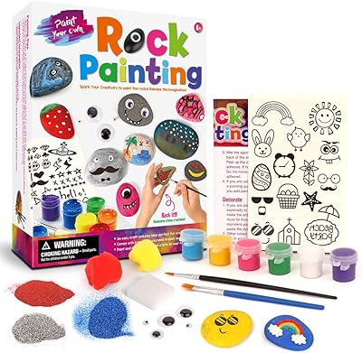 Wow toys kit de coloriage en acrylique pour enfants avec pierres et peinture