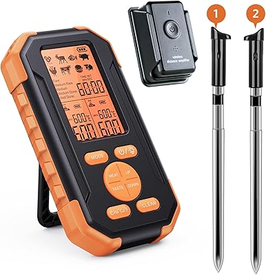 Thermomètre à viande intelligent | alimentaire sans fil télécommande de 195 pieds avec 2. DIAYTAR COTE D'IVOIRE, boutique en ligne généraliste avec plus de 300000 références, est devenue une référence incontournable pour les ivoiriens. Elle propose une large gamme de produits allant de l'électronique à la mode en passant par les produits alimentaires. C'est la boutique leader en Côte d'Ivoire.