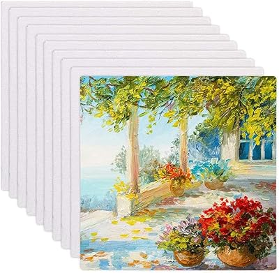 10 pièces de peintures sur toile multi-panneaux pour peinture créative, planches à dessin