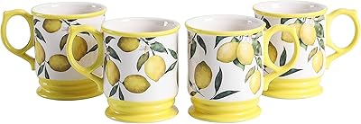 Tasses en céramique beko lemon dreams, lot de 4, pour café, thé, boissons, passent au micro-ondes et au lave-vaisselle. DIAYTAR COTE D'IVOIRE est une boutique en ligne généraliste qui propose une large gamme de produits, allant des produits électroniques aux vêtements et accessoires. Avec plus de 300 000 références, elle est devenue l'un des sites de commerce électronique les plus visités de Côte d'Ivoire, offrant une expérience d'achat en ligne fluide et conviviale.