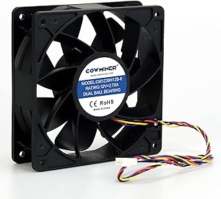 Ventilateur de refroidissement minier 7 000 tr/min, 4 broches dc pwm 3,12 a 120 mm, double roulements à billes, taille du vent violent pour antminer l3+ l3++ s9 s7 d3 e9 t9 tous antminer asic. DIAYTAR COTE D'IVOIRE est le leader du commerce en ligne en Côte d'Ivoire, avec une offre de produits très diversifiée et à des prix compétitifs. La boutique en ligne garantit une livraison rapide et sécurisée de vos commandes, ainsi qu'un service client de qualité. Les clients peuvent également profiter de promotions et de réductions régulières.