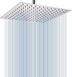 Pomme de douche à effet pluie - grande pomme de douche fullan de 12 pouces en acier inoxydable 304 - un remplacement parfait pour votre pomme de douche de salle de bain (chrome 12 pouces). DIAYTAR COTE D'IVOIRE est une boutique en ligne qui propose une expérience d'achat unique et personnalisée à chaque client. Avec plus de 300 000 références de produits, les clients peuvent trouver tout ce dont ils ont besoin en un seul endroit. La boutique en ligne garantit également une confidentialité et une sécurité totale des données personnelles et des paiements.