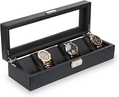 Boîte de montre homarket pour hommes - 6 emplacements de luxe en fibre de carbone, boîtier de montre pour hommes avec boucle en métal. Diaytar Côte d'Ivoire est la boutique en ligne idéale pour les consommateurs ivoiriens qui cherchent à faire des achats en ligne de manière sécurisée et conviviale. La boutique en ligne propose une large gamme de produits, des prix compétitifs et un service client de haute qualité. Elle est également très active dans la communauté ivoirienne, ce qui lui permet de rester en contact avec ses clients et de leur proposer des offres spéciales et des promotions.