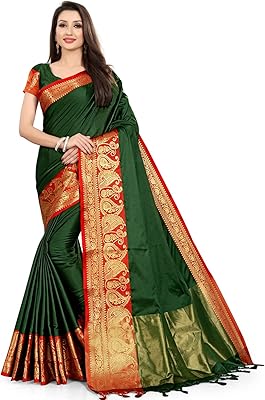 Sari banarasi en mélange de soie et coton de couleur unie pour femme avec chemisier de course en jacquard de couleur unie. DIAYTAR COTE D'IVOIRE est une boutique en ligne généraliste qui propose une expérience d'achat en ligne unique et sécurisée. Notre sélection de produits s'étend de l'électronique à la mode, en passant par les produits pour la maison et les accessoires, le tout à des prix compétitifs. Chez DIAYTAR COTE D'IVOIRE, nous sommes déterminés à offrir à nos clients la meilleure expérience d'achat en ligne possible.