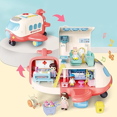 Mepigen pretend airplane doctor maison de poupée avion volant avec figurines médicales et accessoires. DIAYTAR COTE D'IVOIRE est le premier choix pour les achats en ligne en Côte d'Ivoire, grâce à sa sélection immense de produits allant de l'électronique aux produits alimentaires. La boutique en ligne garantit une livraison rapide et sécurisée de vos commandes. Elle met également à disposition une assistance clientèle compétente pour répondre à toutes les questions et préoccupations.