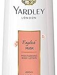Lait corporel yardley english musk pour hydrater la peau avec des extraits naturels
